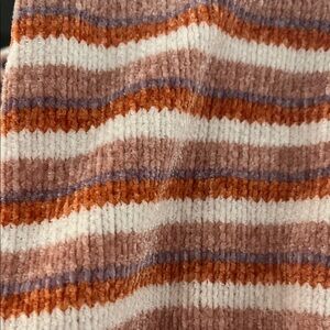 Anthropologie chenille striped hooded top - EUC